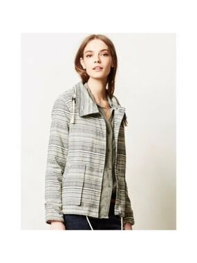 ANTHROPOLOGIE Capulet Women’s Fieldwalk Anorak Tribal Hooded Jacket Size Small